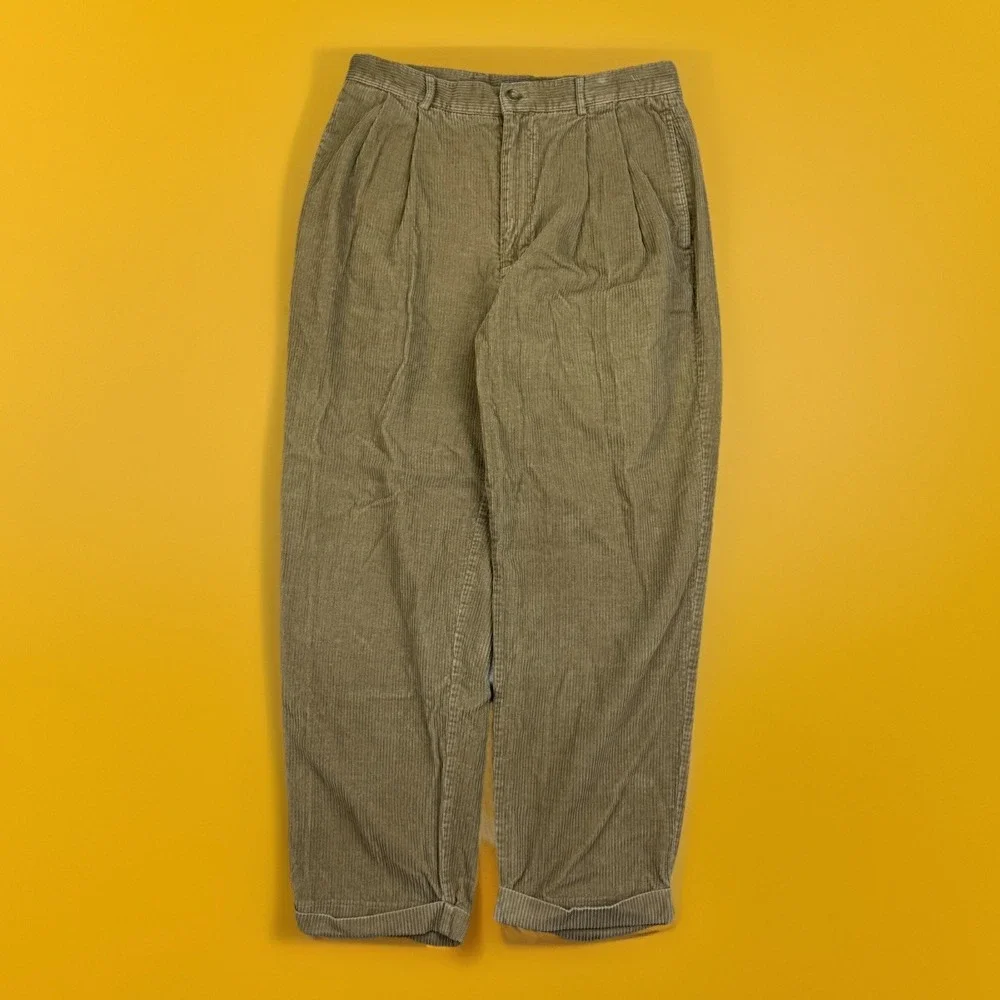 Vintage Corduroy Pants‎ Men 34x30 (Fits 32x29) 90s Y2K Baggy Loose Skater Brown